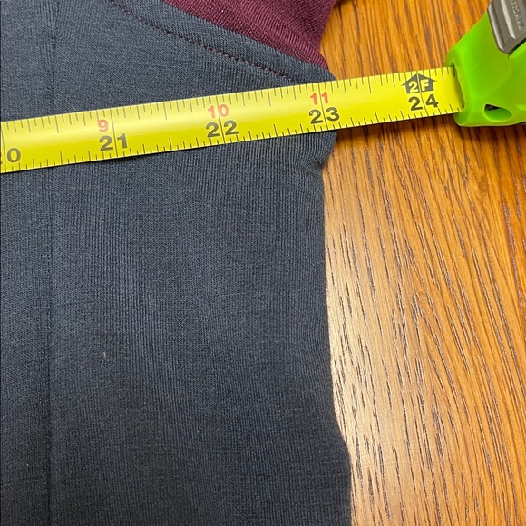 Woolx Charlie Colorblock Pullover French Terry Sweatshirt with Button Detail 1X - Picture 5 of 6